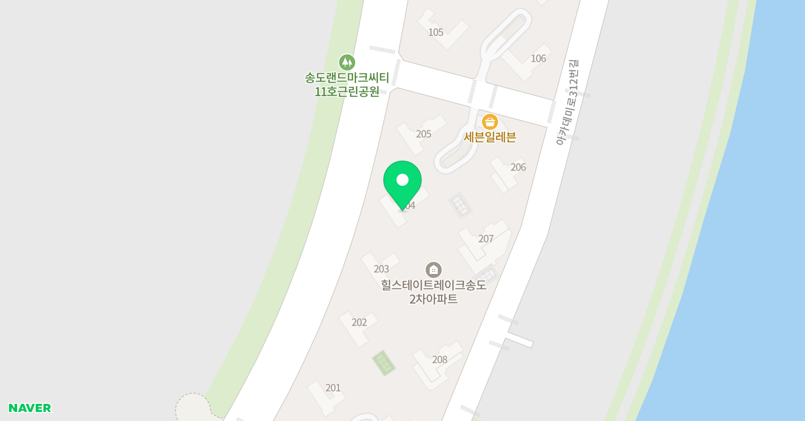 아소비 인천송도힐스레이크2차점 위치