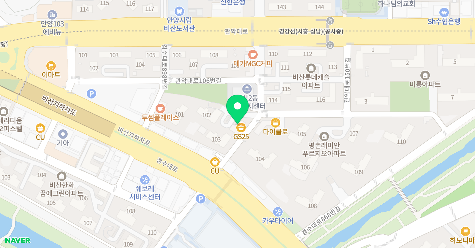 라포레 피아노 위치