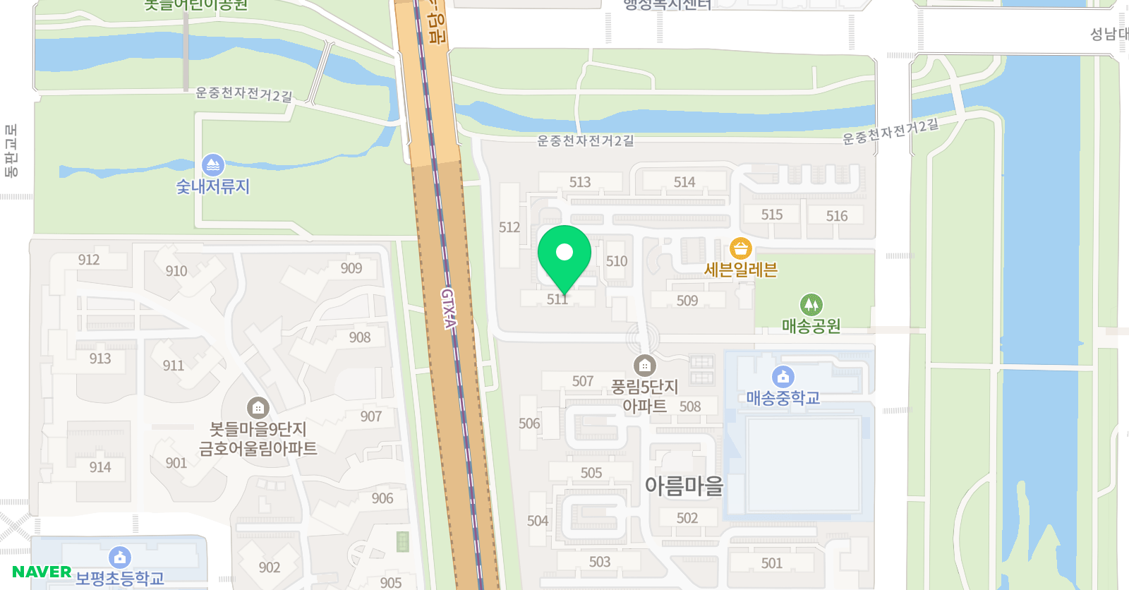 ERC 영어독서클럽 이매풍림점 위치