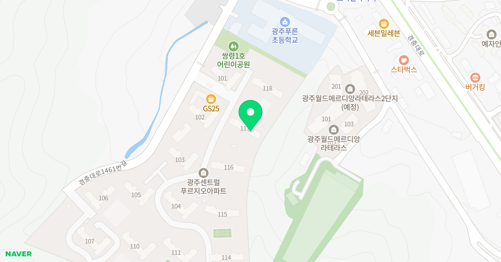 아소비 광주쌍령푸르지오점 위치