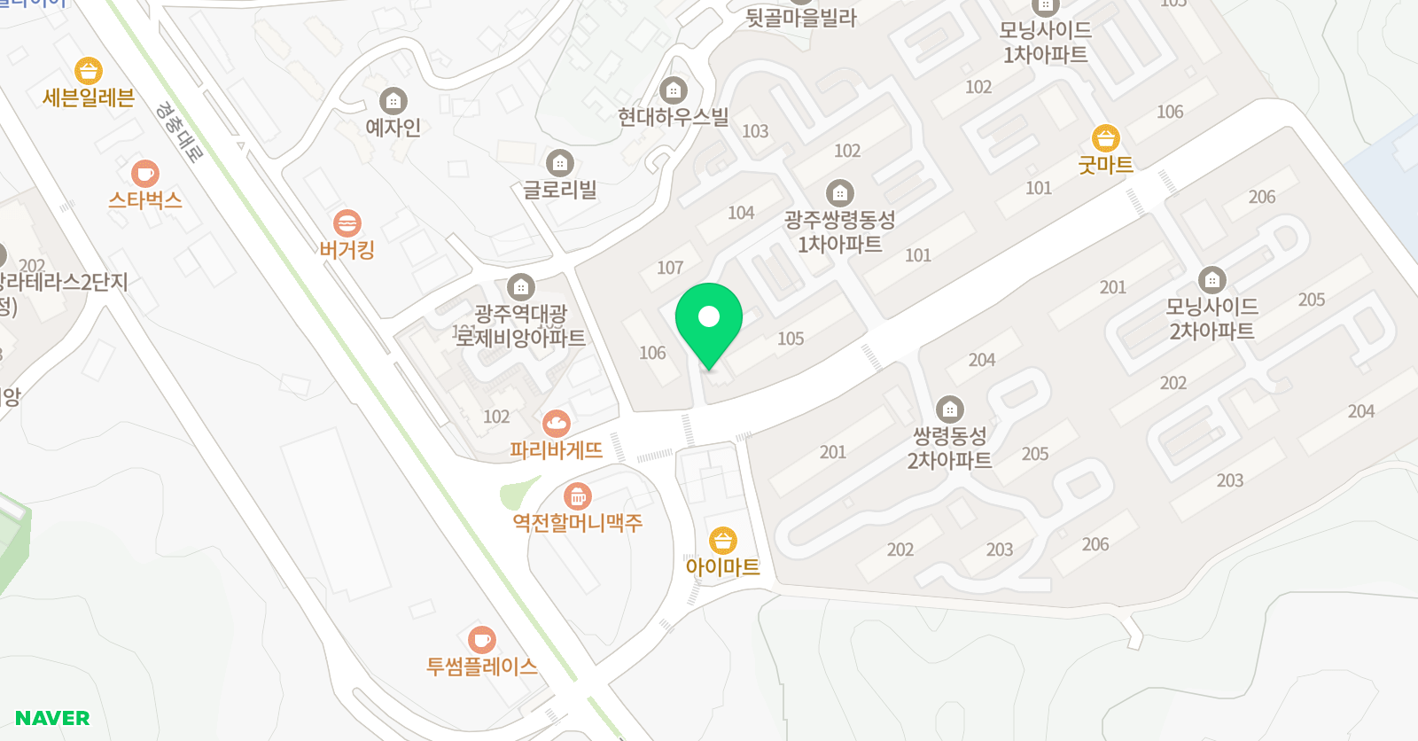 쌍령XPL 키즈태권도 위치