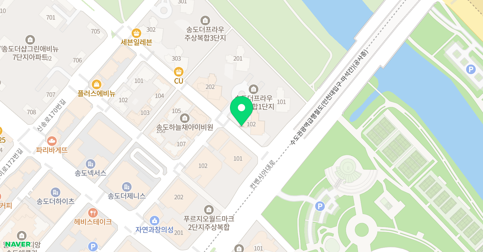 쭌에듀 학원 5관 위치
