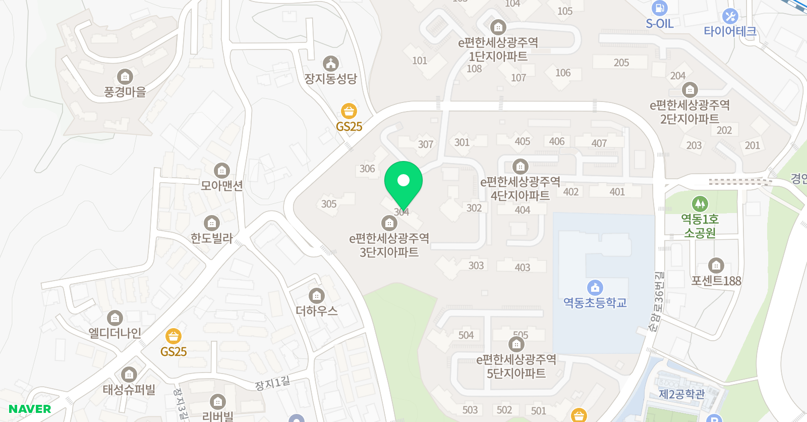 스마트해법 수학 광주역동초교점 위치