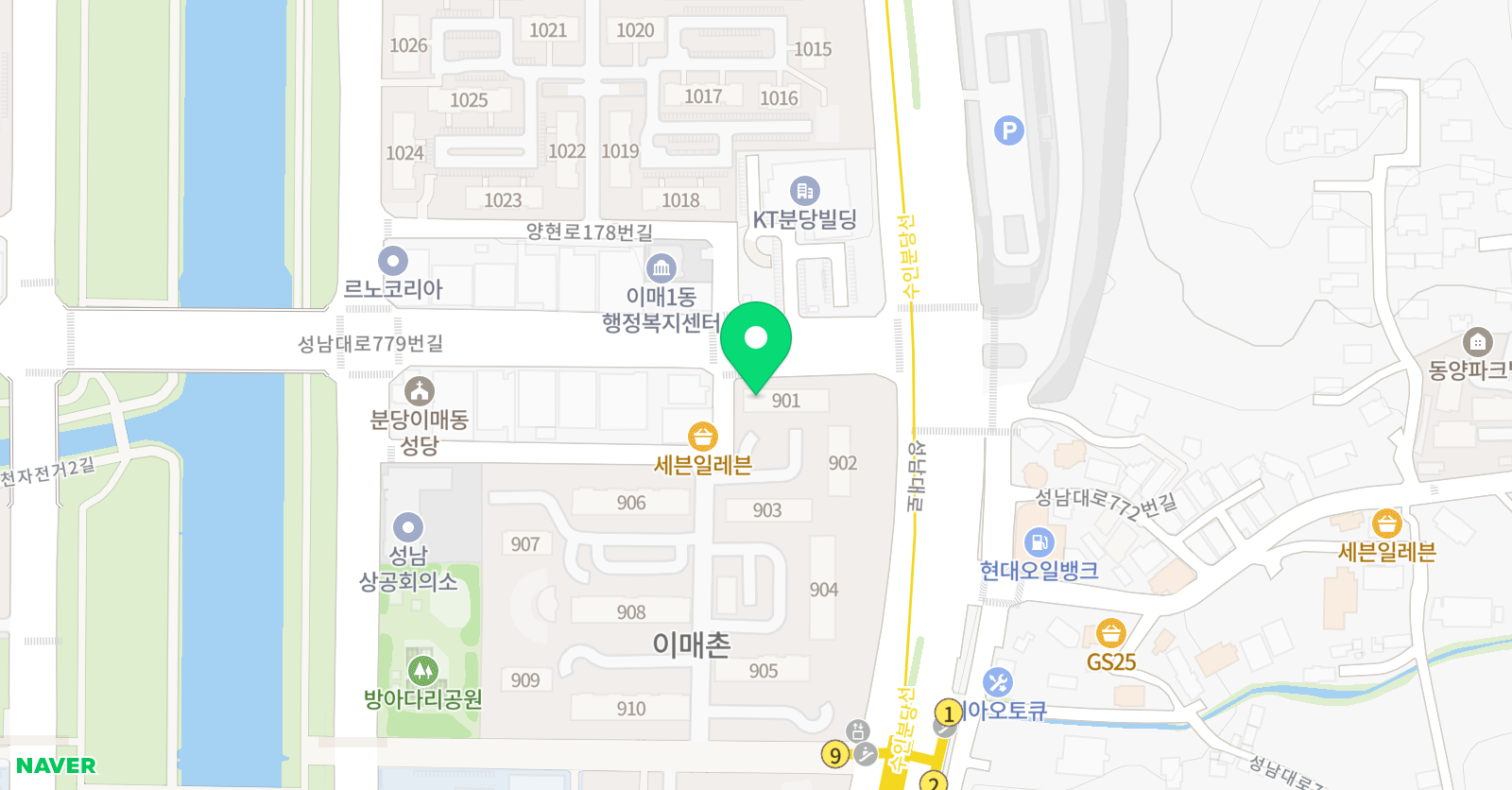 능률주니어랩 분당이매1교실 위치