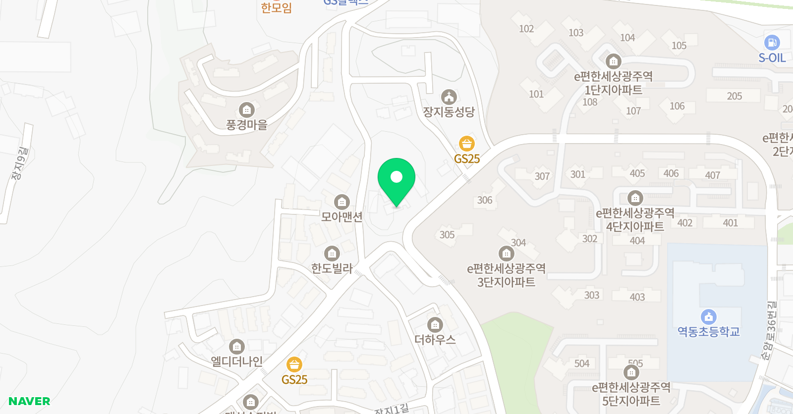 지앤티 영어어학원 위치