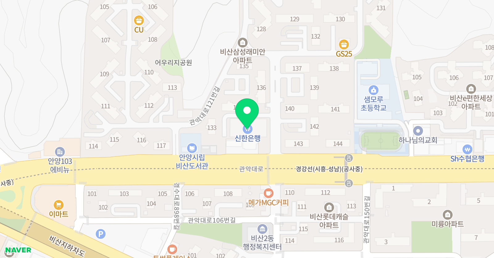 엠플러스 수학학원 위치