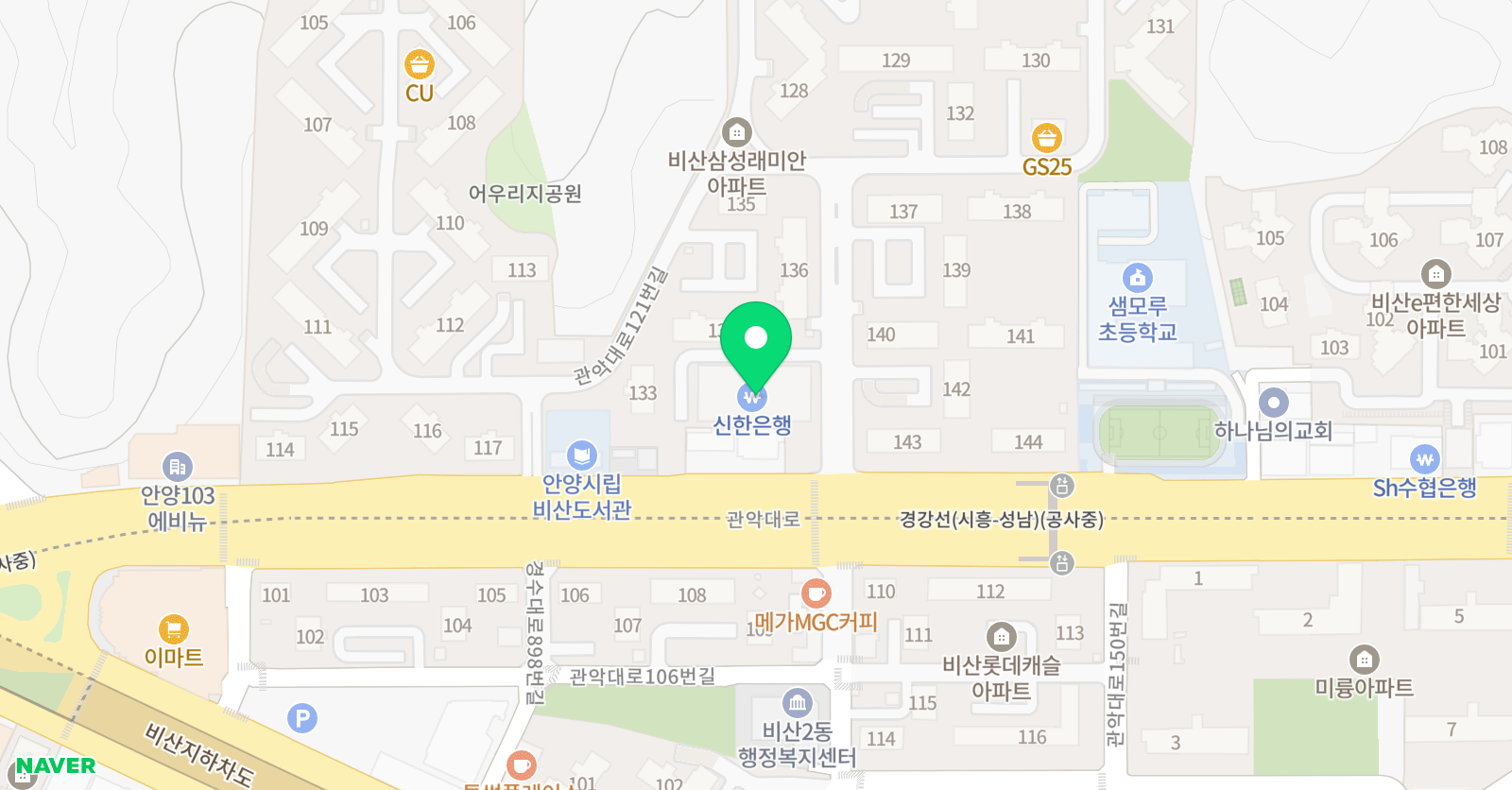 비산 태비 태권도 위치