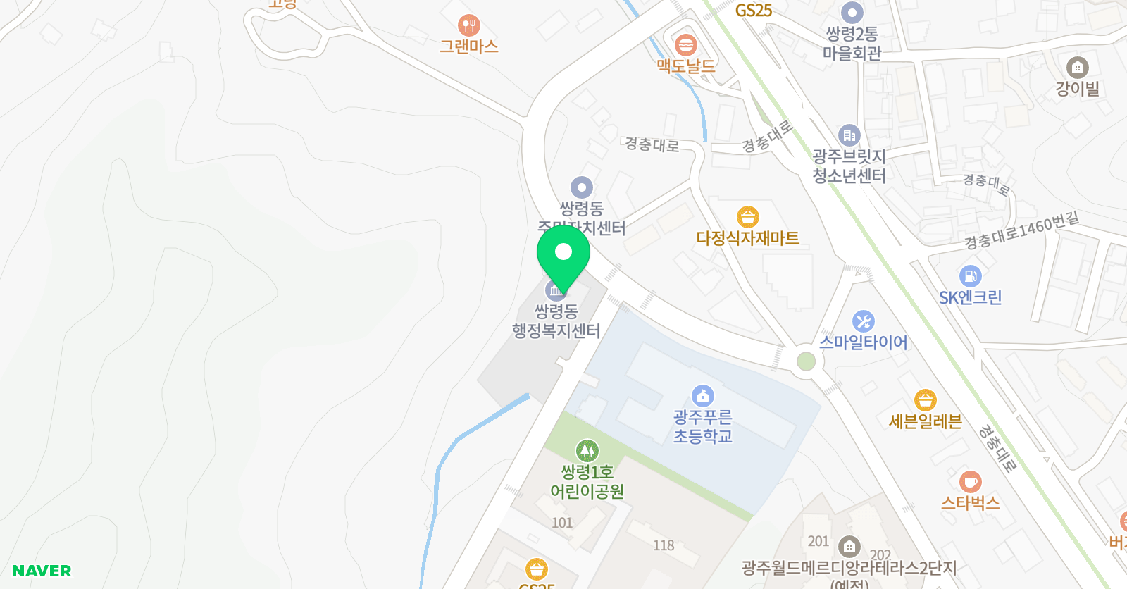 푸른 음악학원 위치