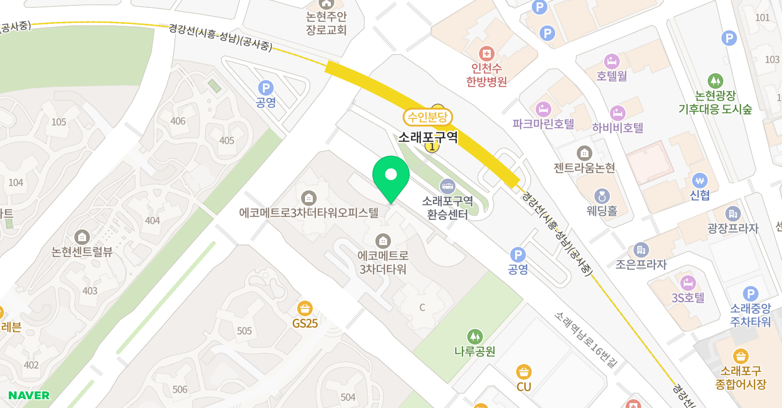 블루마린 어린이수영장 인천논현점 위치