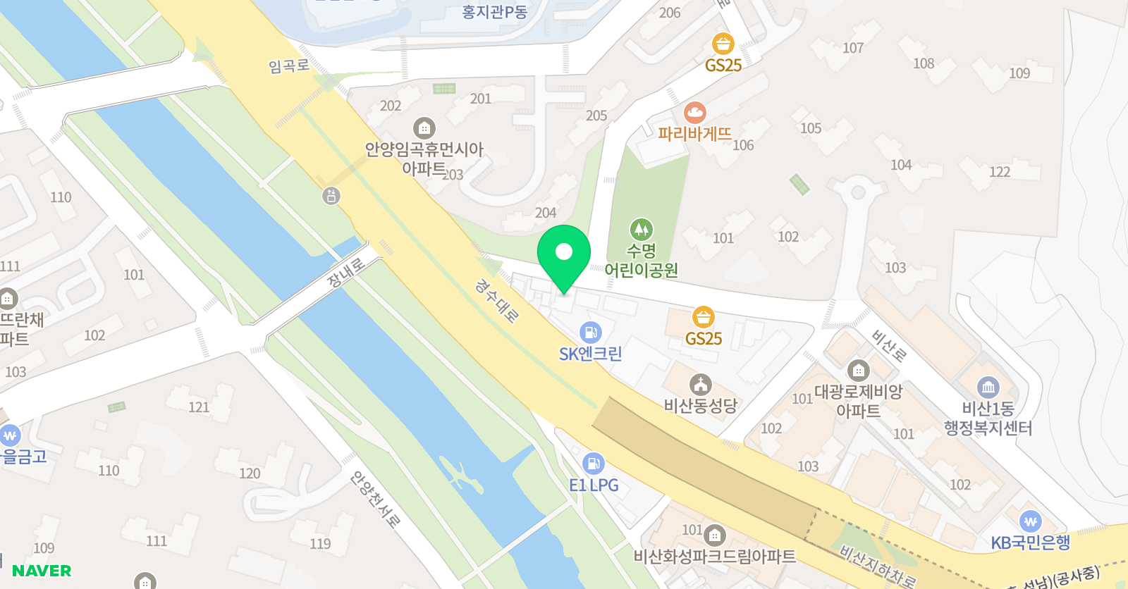 안양 비산 검도관 위치