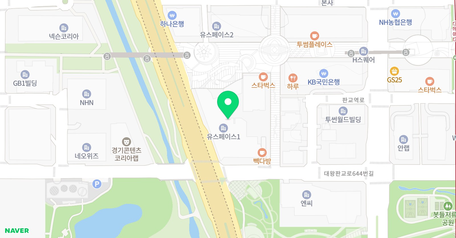 키즈스플래쉬 판교분당점 위치