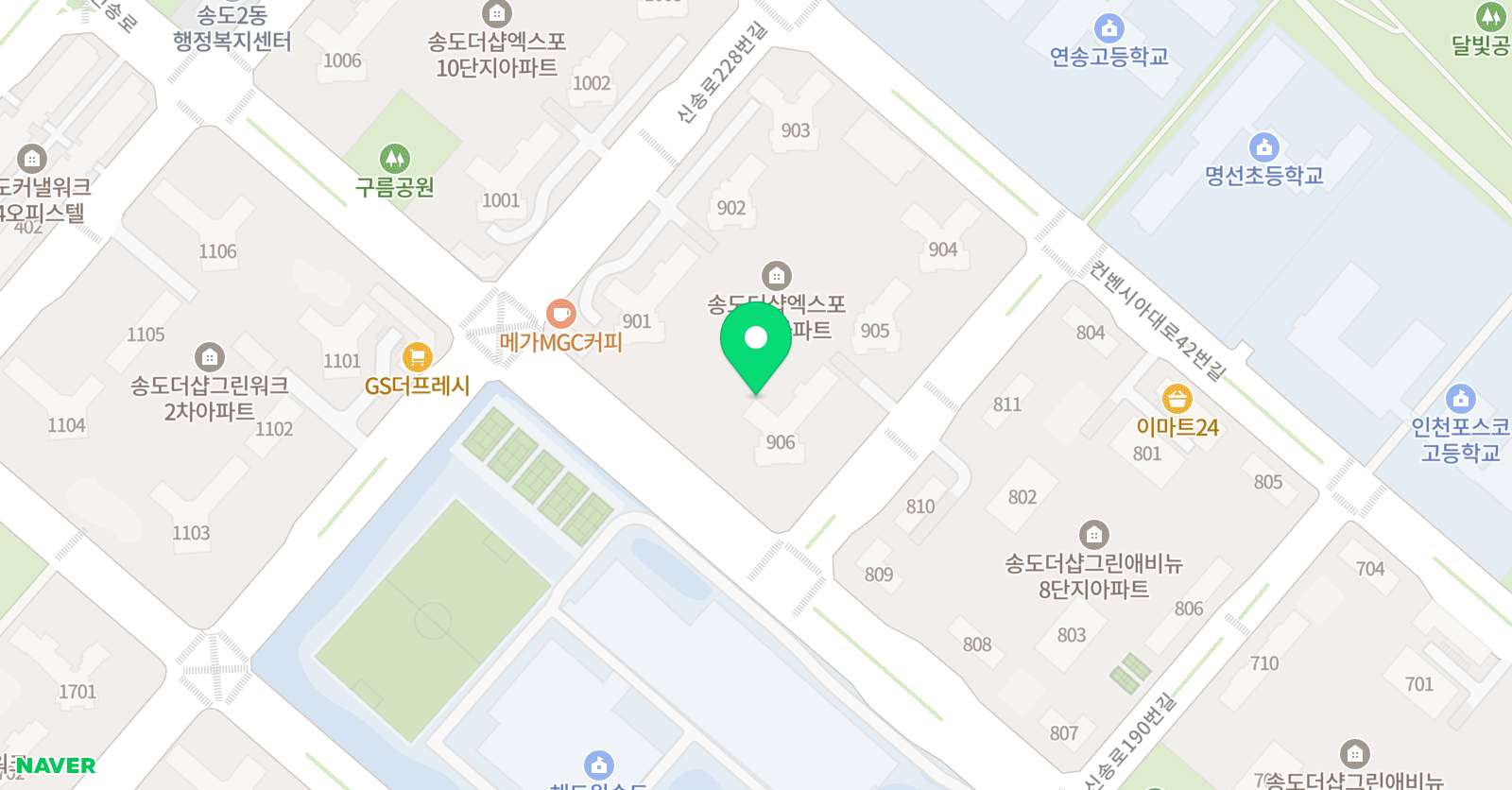 플레이팩토 수학학원 국제도시봉당교육점 위치