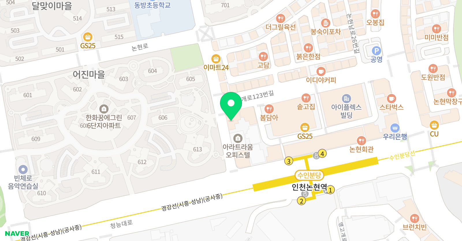 논현 라이트 수학 위치