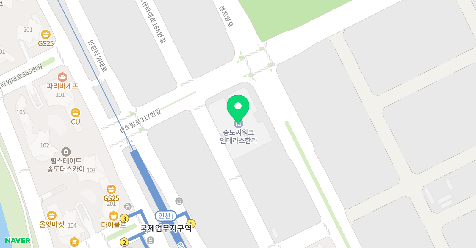 잉글리쉬위드맘 송도 위치