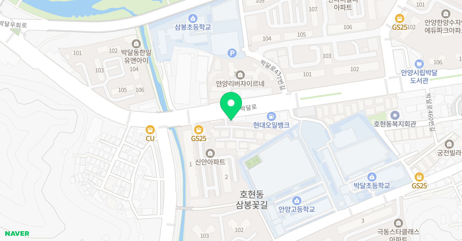 MTA여명 태권도 위치