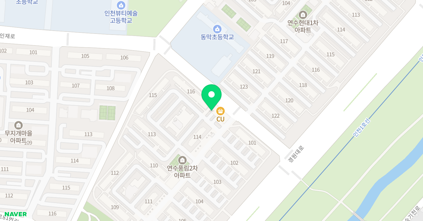 삼성 영어셀레나 동막 영어교습소 위치