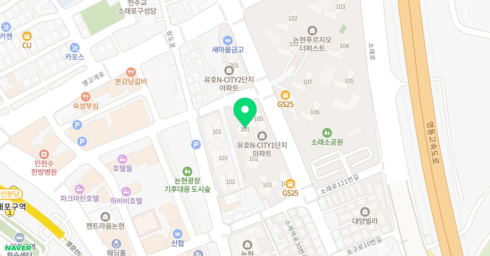 기탄사고력교실 논현유호엔시티점 위치