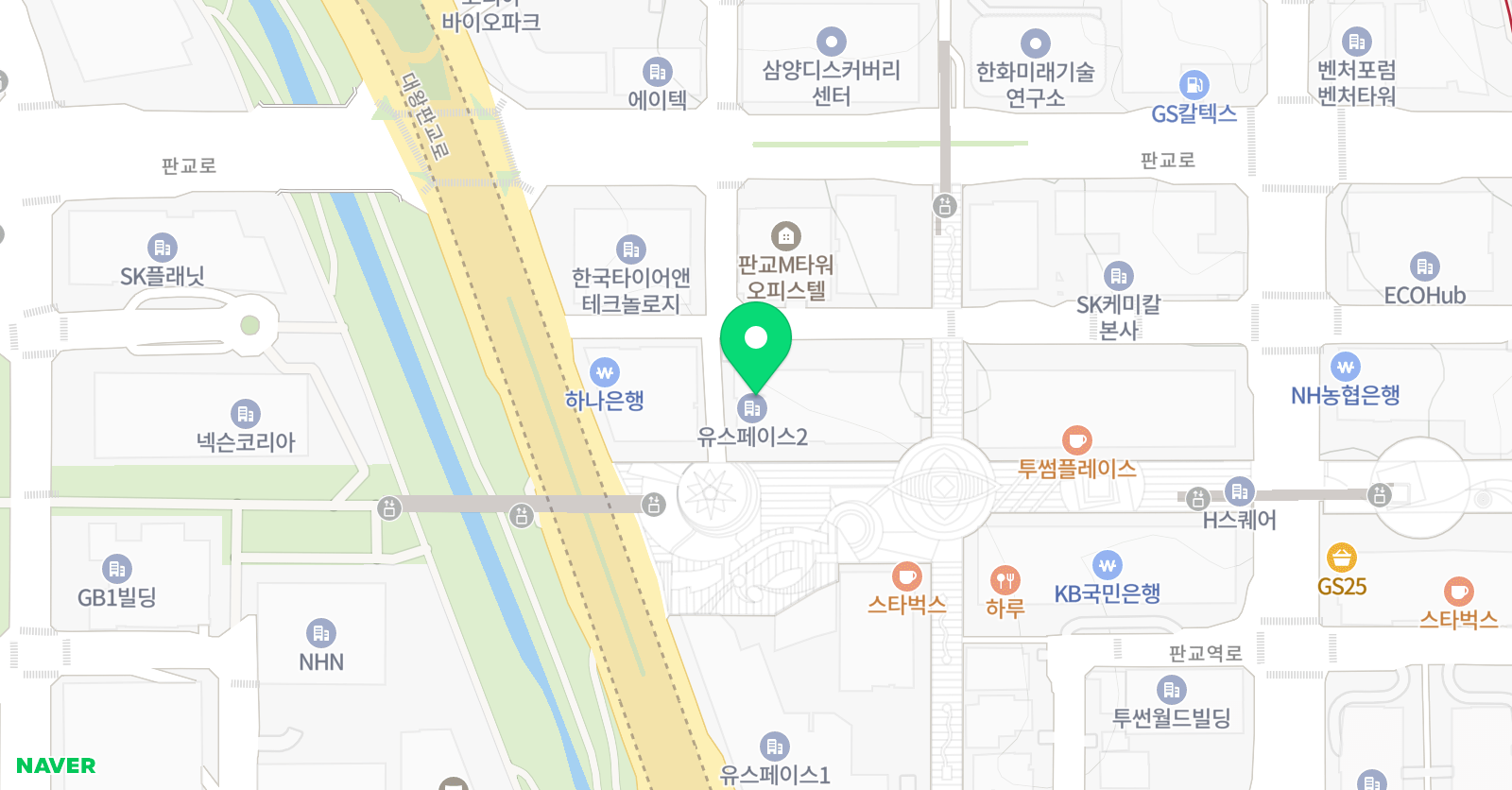 손상원 클라이밍짐 판교점 위치