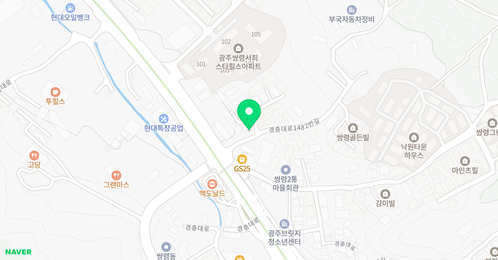 런앤런짐 에듀케이션 유소년스포츠클럽 위치
