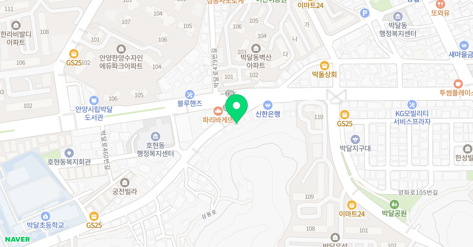 모모 수학영어 딱풀리는 수학 박달점 위치