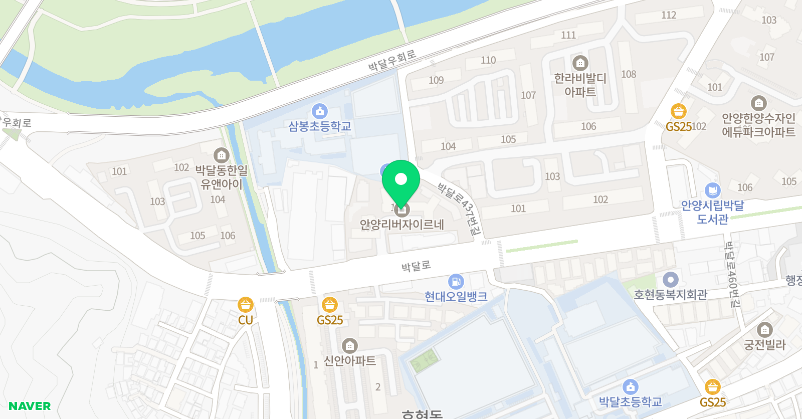 리드인 박달점 위치