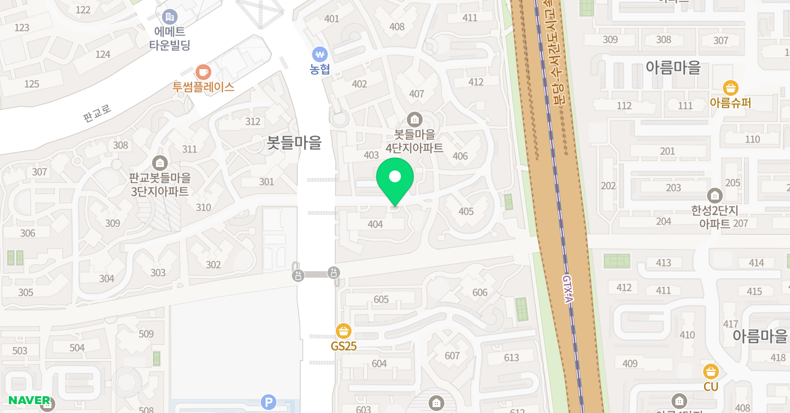 봇들샘 영어교습소 위치