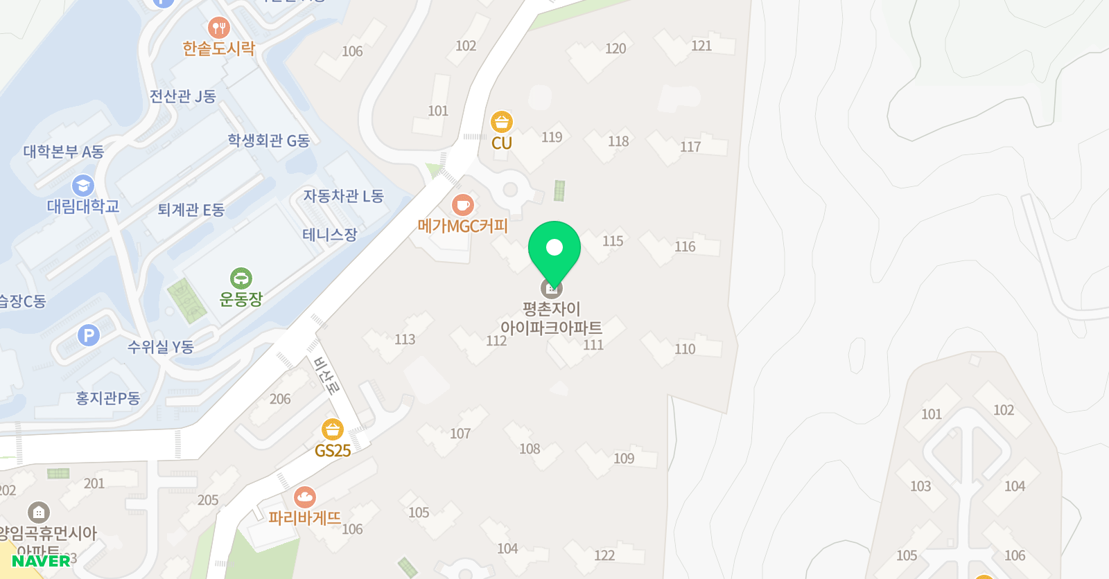 스마트해법 영어 평촌자이점 위치