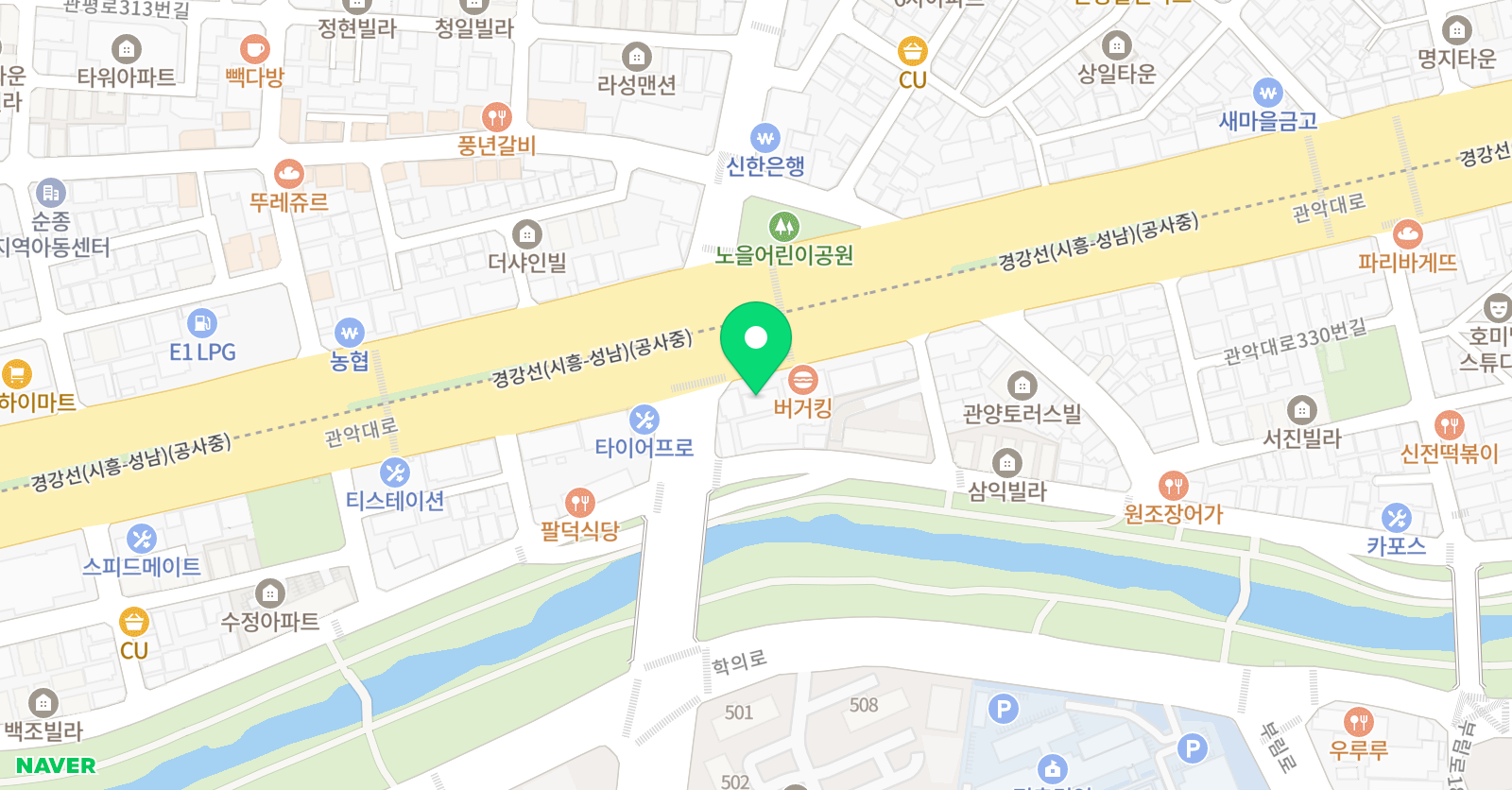 새강 학원 위치