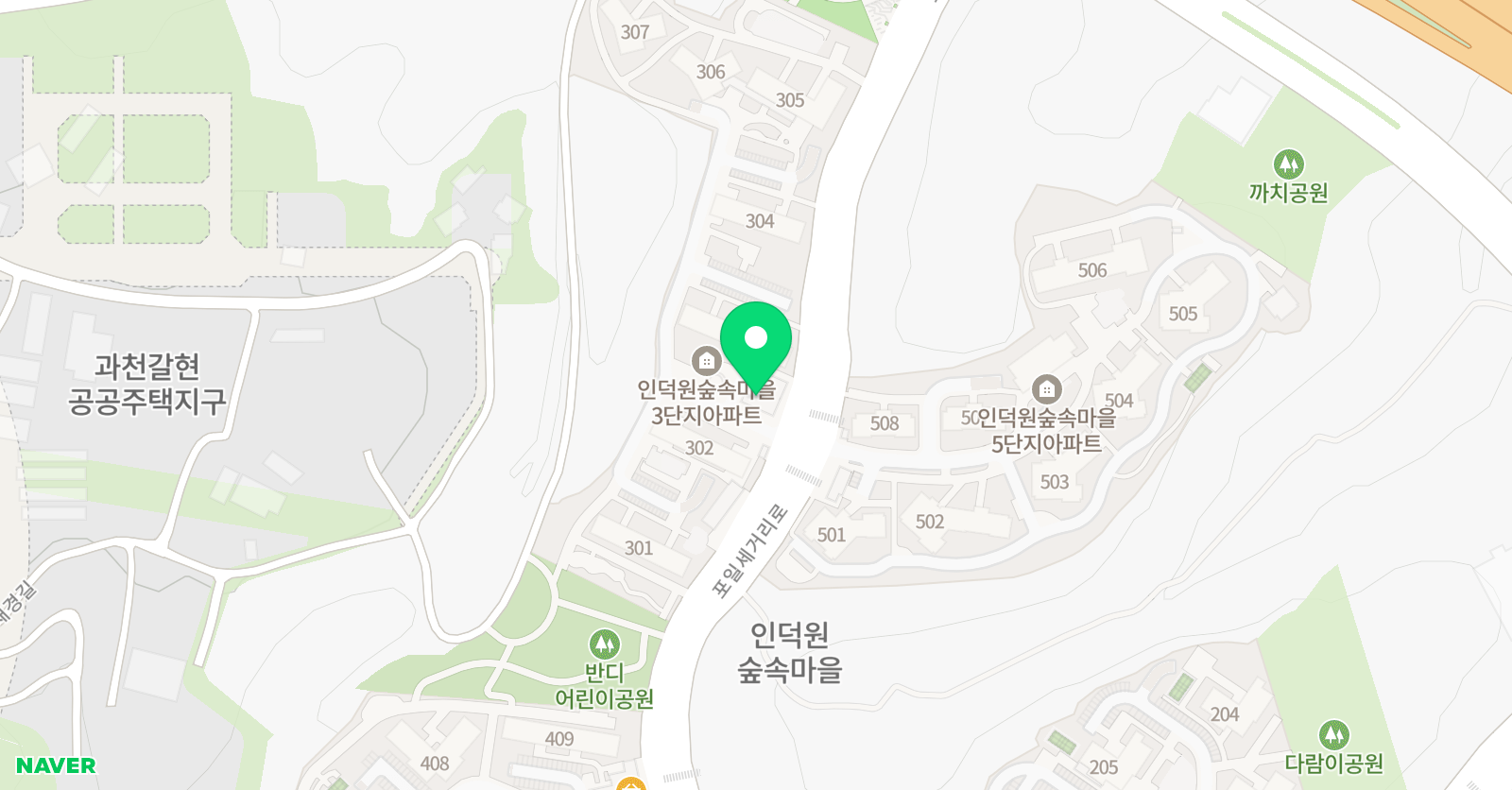숲속더샵 피아노음악교습소 위치