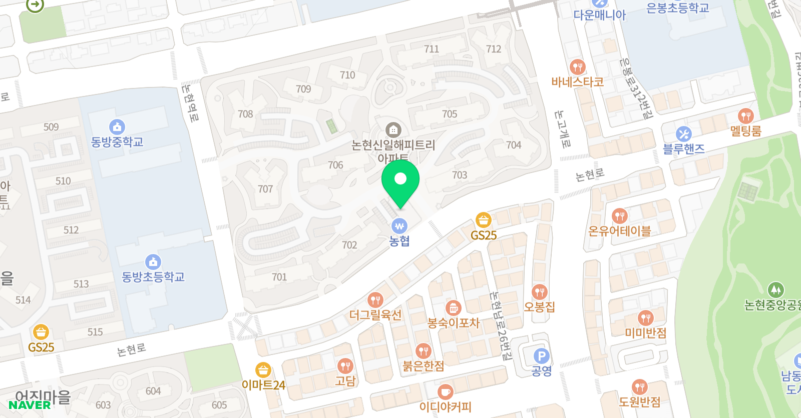 청룡 태권도장 위치