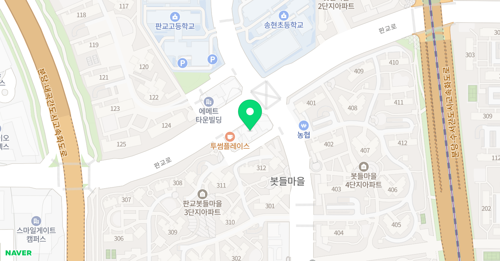 송현 태권도 위치