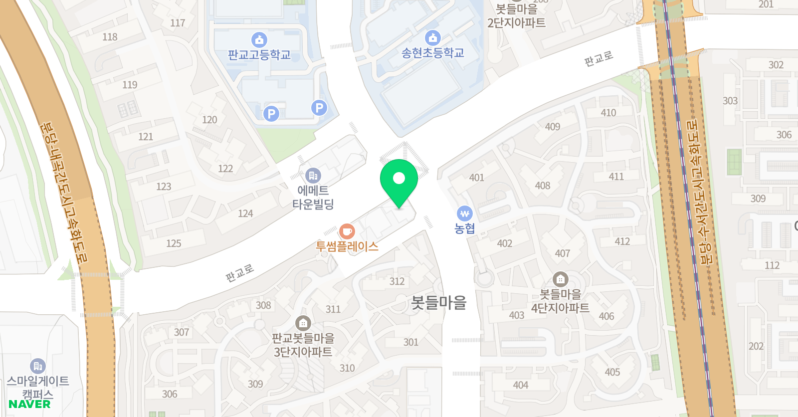 아담리즈 수학 판교센터 위치
