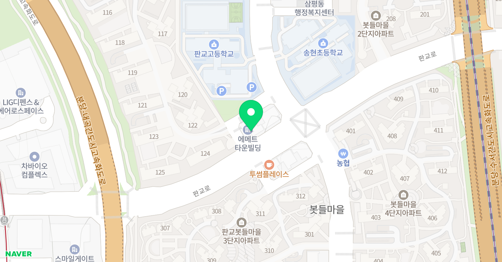 미래엔 영어 미래엔 수학 토브학원 삼평캠퍼스 위치