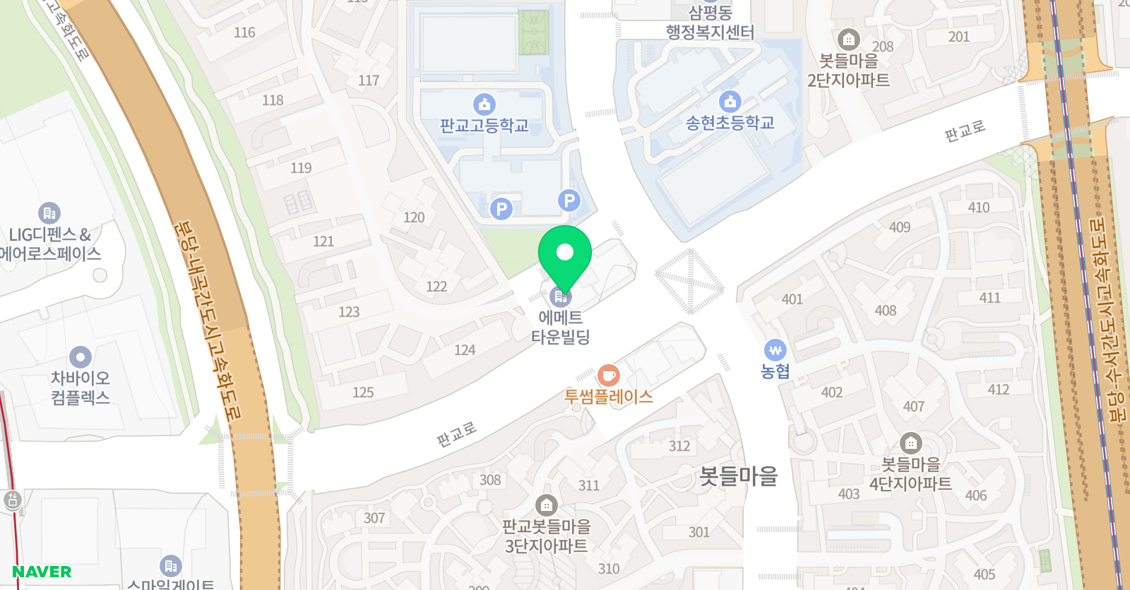 솔레아스풋볼 분당판교점 위치