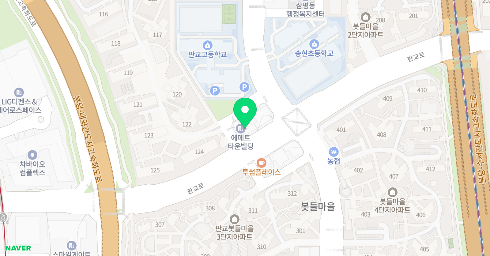 브레인씨더블유에스 학원 위치