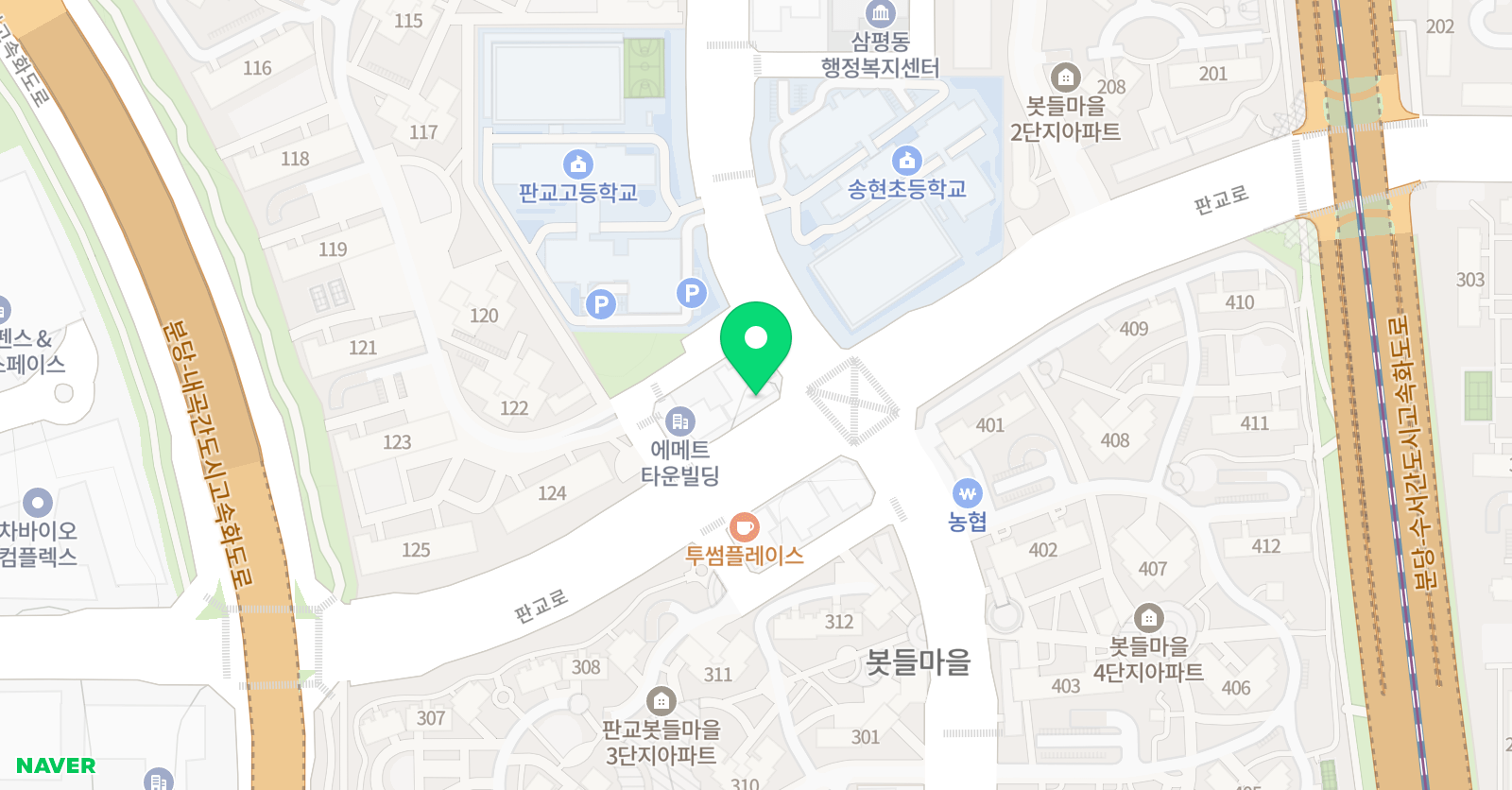 베토 영어학원 판교캠퍼스 2관 위치