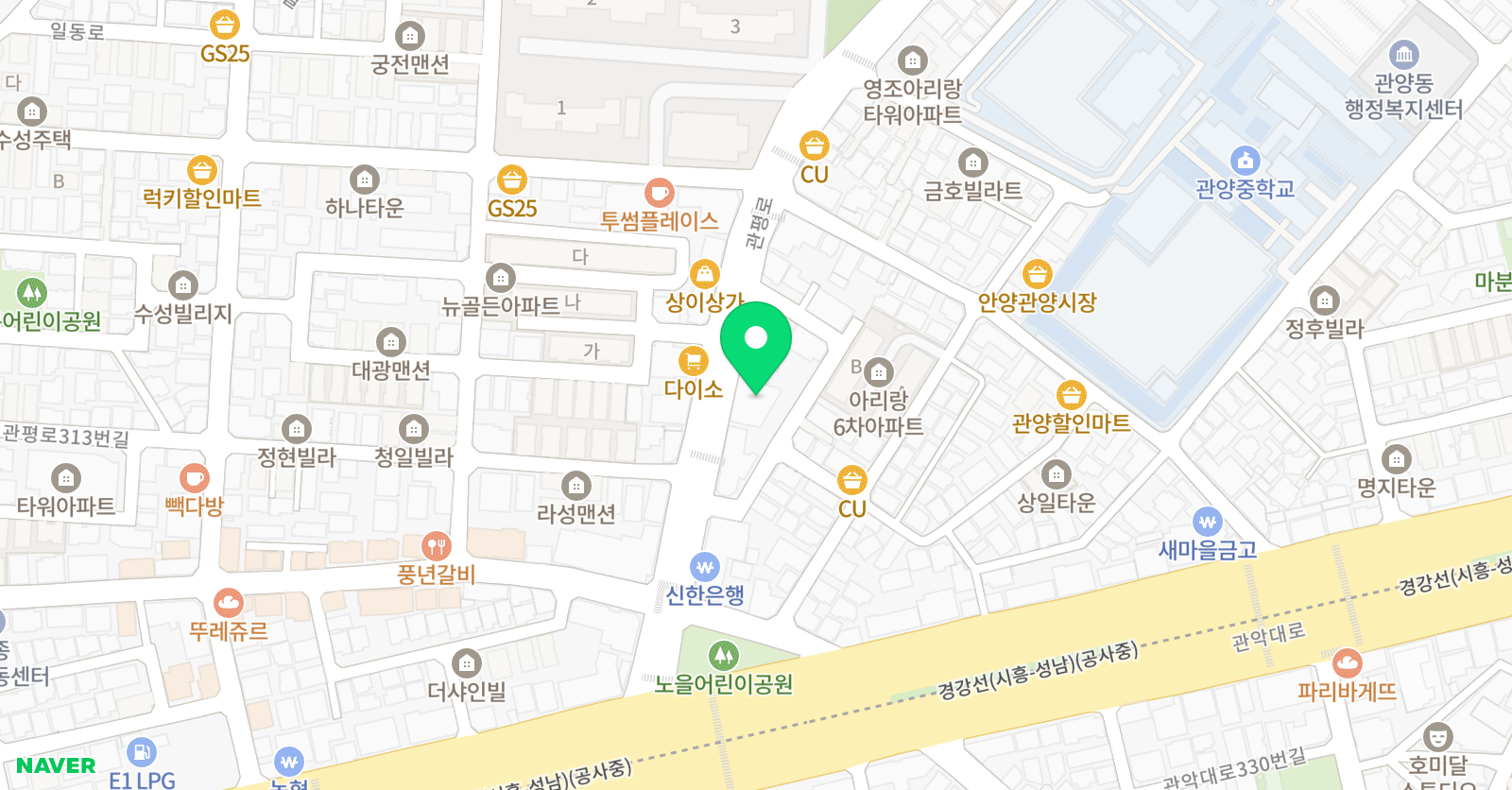 기파랑문해원 안양관양원 위치