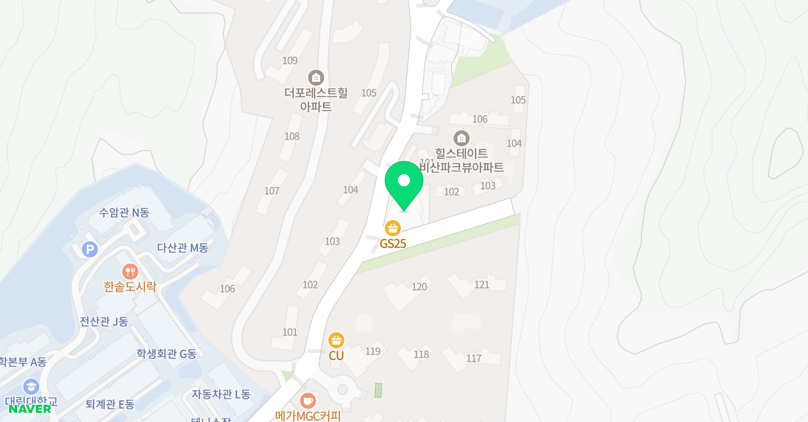 매쓰원 수학과학전문학원 위치