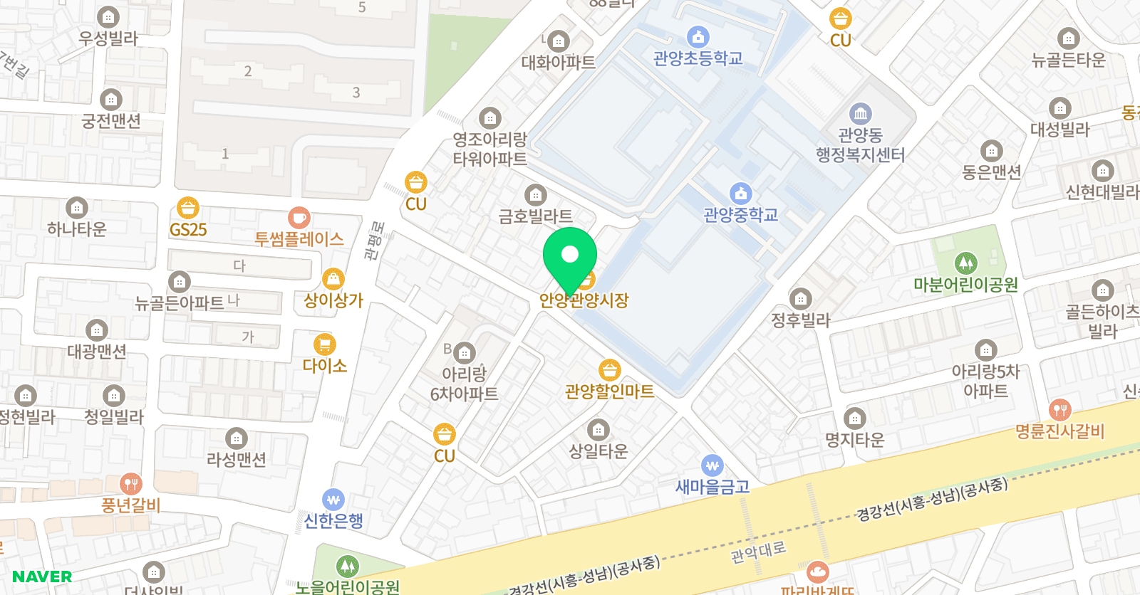 탑 국어.영어.수학 학원 위치