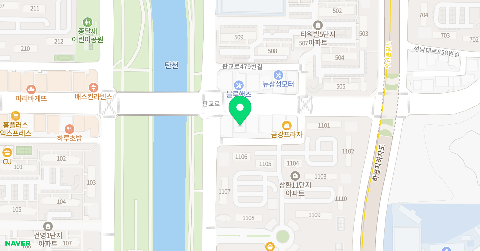아발론랭콘 분당이매캠퍼스 위치