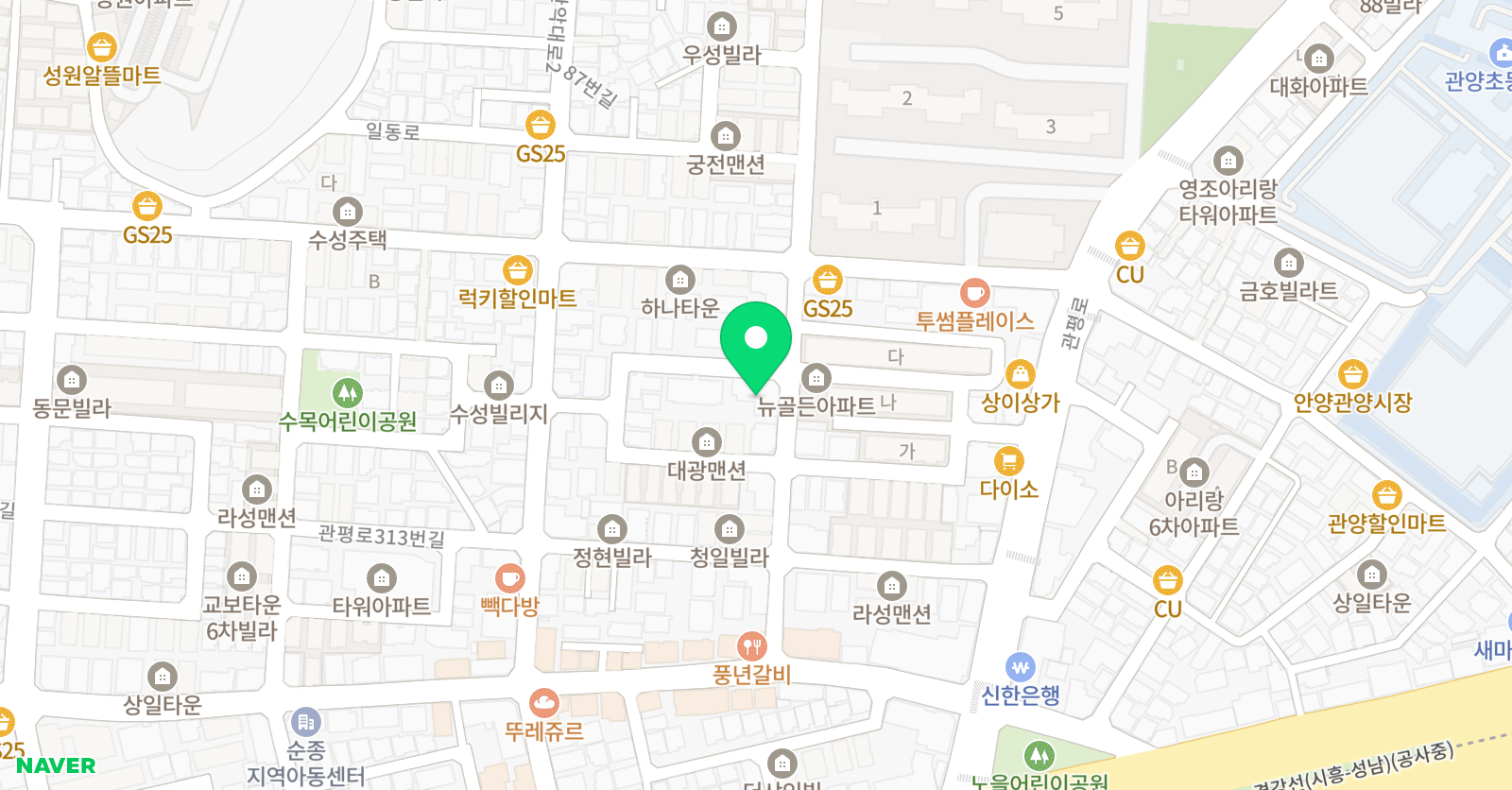UKEnC 축구클럽 안양센터 위치