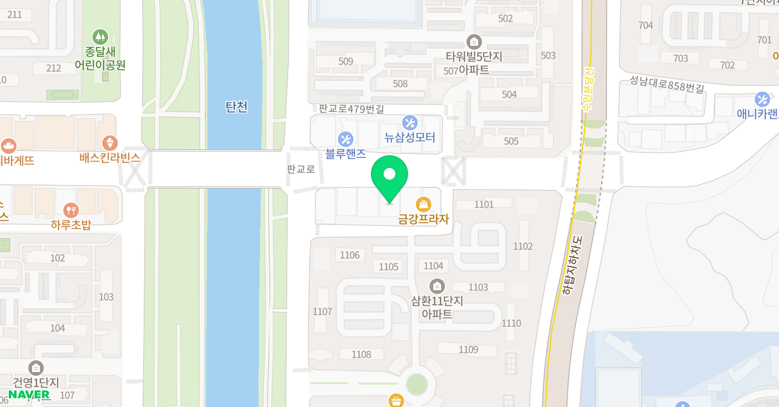 에이프릴어학원 분당이매캠퍼스 위치
