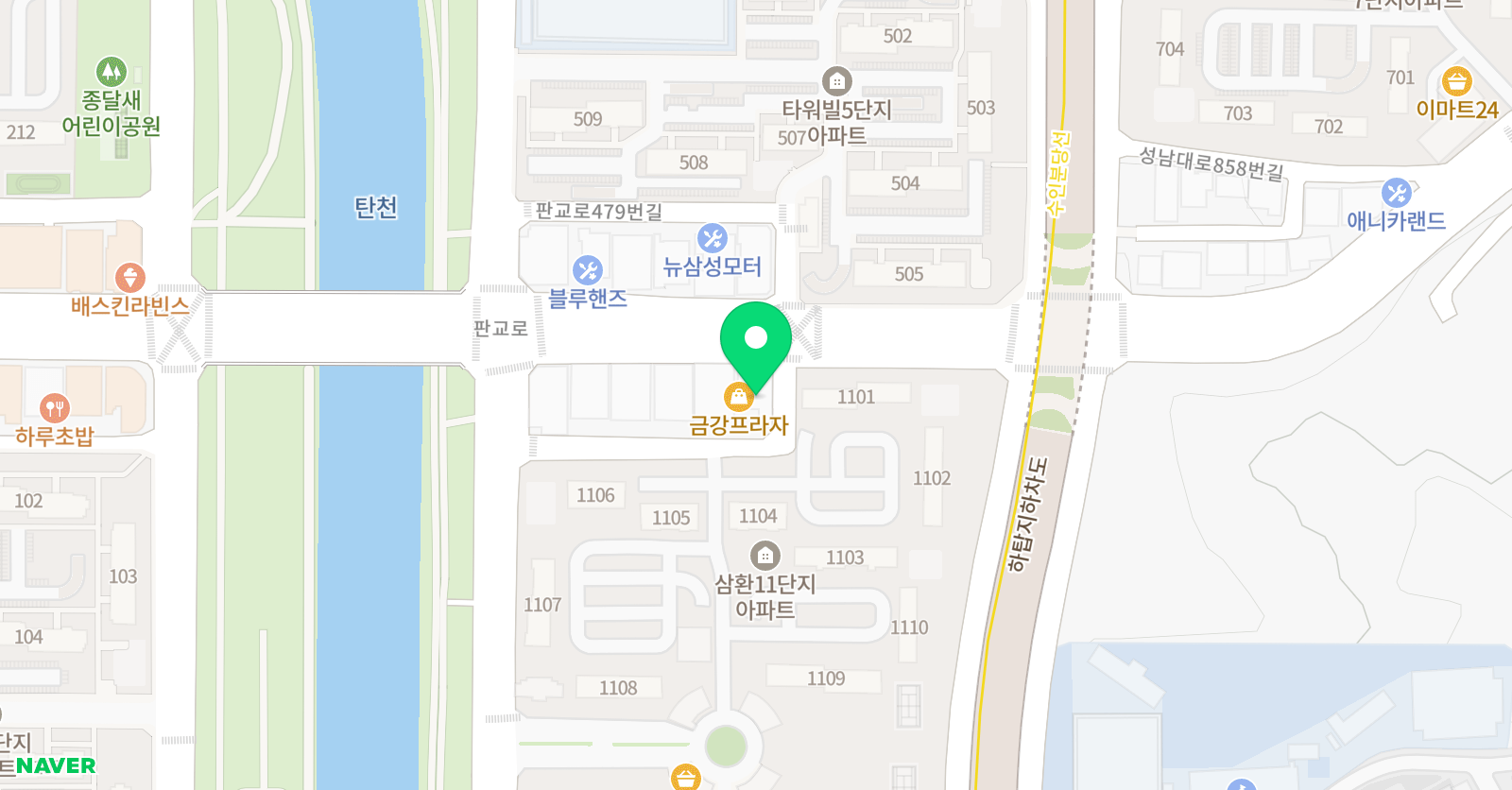 이매탑지지 영어교습소 위치