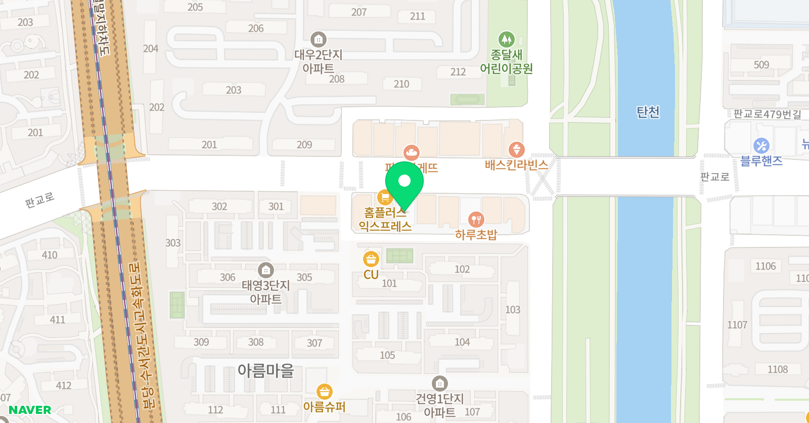 딱풀리는수학 플레이팩토 이매아름점 위치