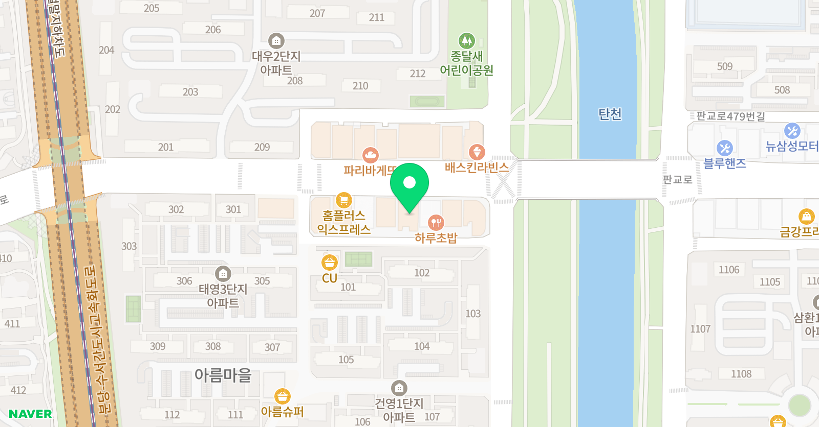 자라다남아 미술학원 분당이매원 위치