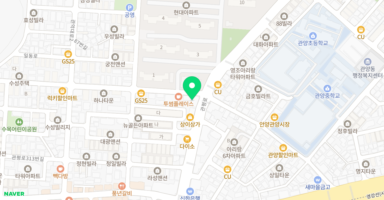대성제넥스피그밀리온 학원 위치