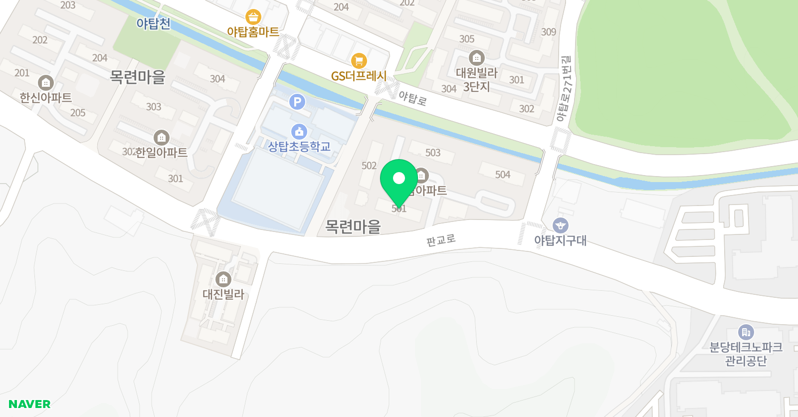 플레이팩토 야탑목련점 위치