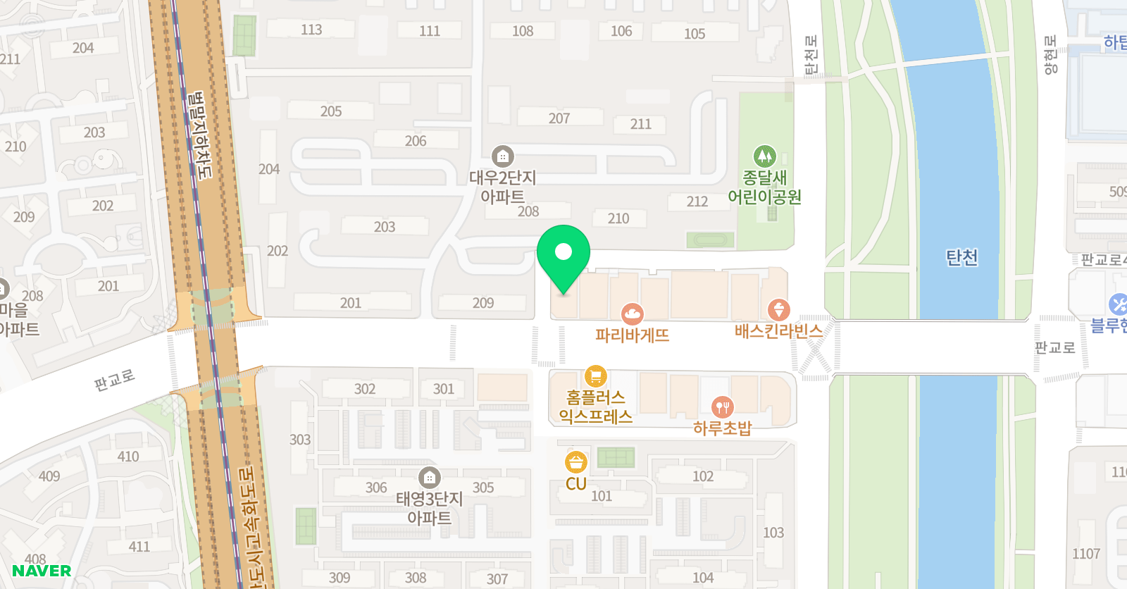 올가교육 이매올가국어학원 위치