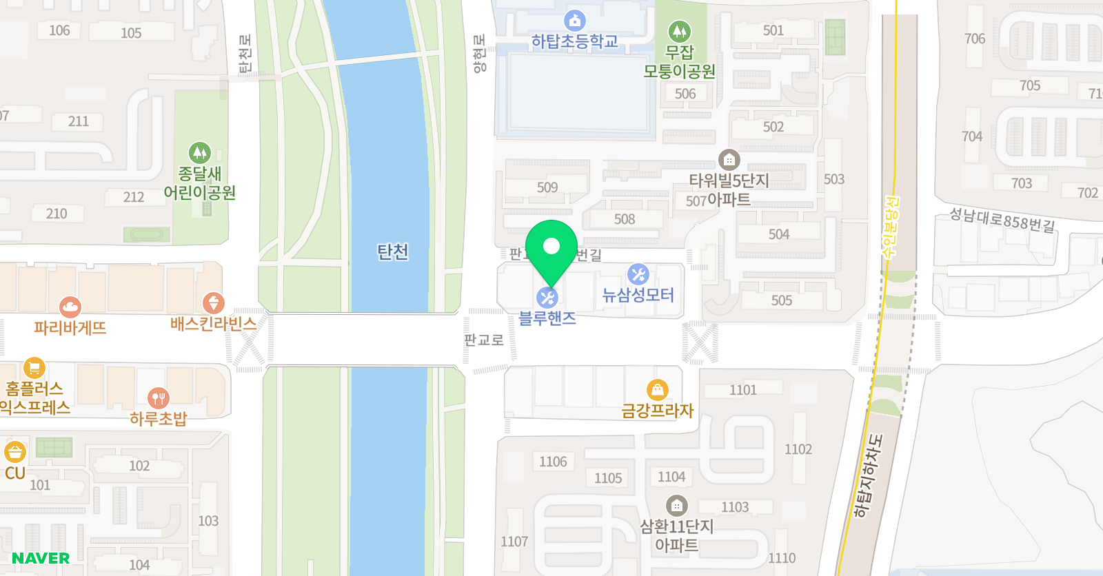 분당 유소년풋볼클럽 위치