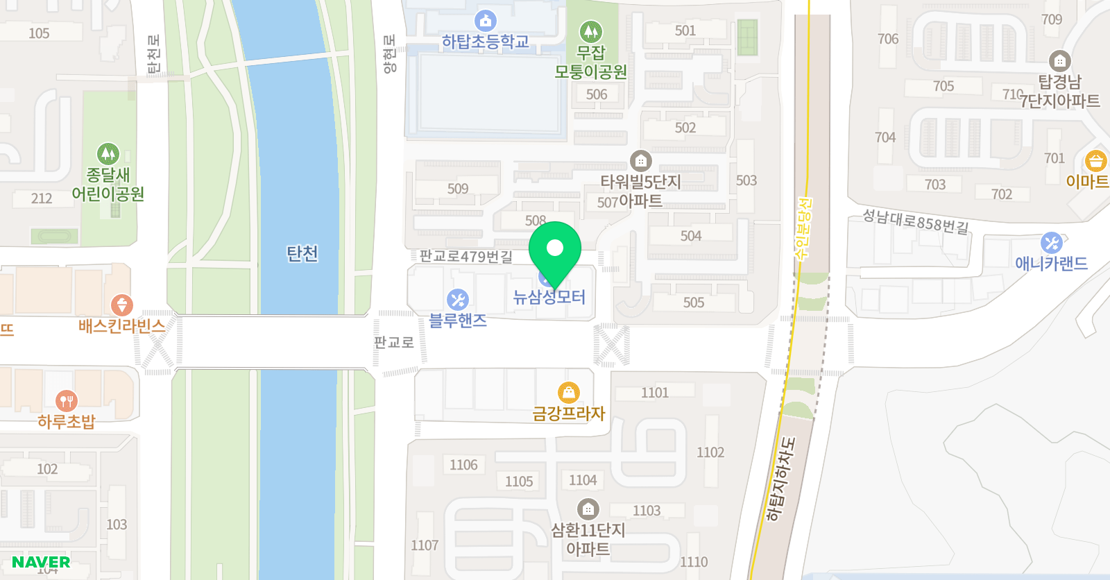 더에이치 조형미술학원 본점 위치